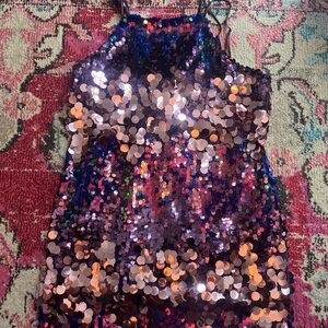 Crystal Doll Multicolor Sequin Dress